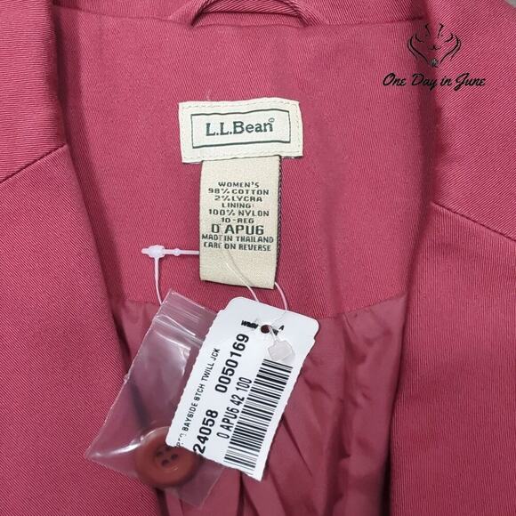 L.L.Bean 2 Button Blazer Size 10 Reg - Picture 2 of 5